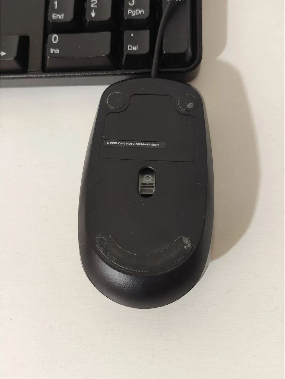 Used Dell Model SK-8115 QWERTY Black USB Wired Computer Keyboard With Mouse